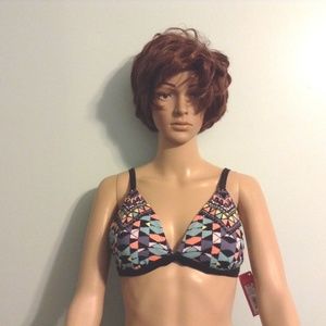 Xhilaration Women's Textured Triangle Bikini Top